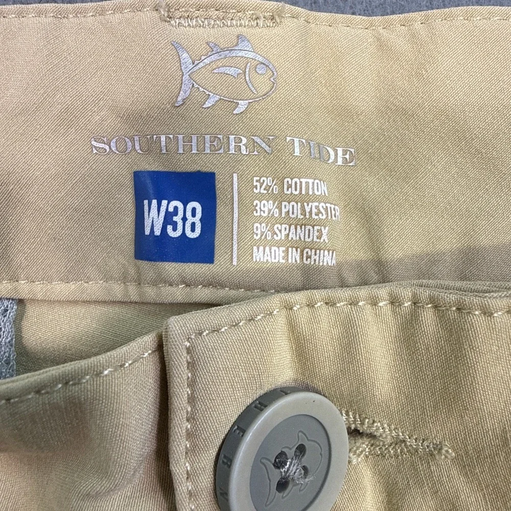 Southern Tide T3 Gulf Performance Shorts Mens 38 TAN   Golf Casual